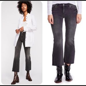 NWT Free people Rita Denim Crop Flare Jeans
